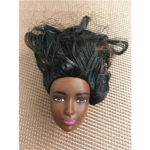 Collection Choose Style Good Doll Heads Purple Hair Jute Red Hair Doll Accessories Girl DIY Dressing Princess Toy Doll Heads