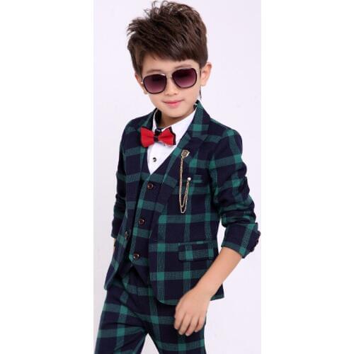 Wedding Suit For Boy Children Prince Stage Show Performance Formal Suit Birthday Flower Kids School Suit ceremony chorus costume