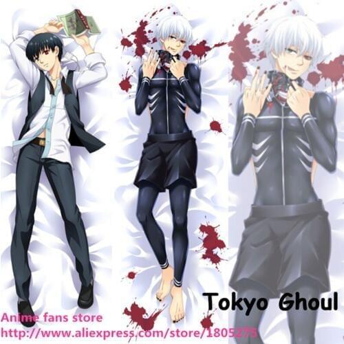 Cool Anime Pillowcase Tokyo Ghoul Kaneki Ken pillow case decorative Hugging Body Bedding