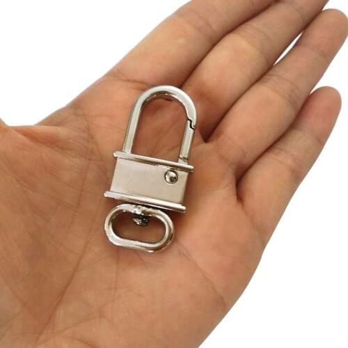 15pcs/lot Nickel Trigger Metal Swivel Clips Snap Hook 13.5mm Alloy Swivel Clasps DIY Dog Cat Leashes Bags Straps Accessories