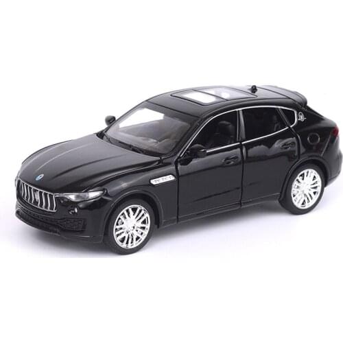 1:32 Metal Vehicles Diecast Car Model Pull-back Lights Sounding 6 Doors Openable SUV Sports Car Toy Collection