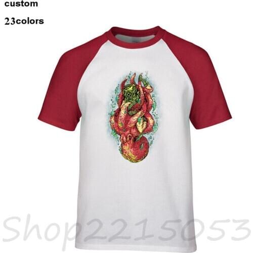 Fashion Mens t-shirt classical Scuba Dive funny t shirt Male O Neck tshirt Top quality Deep Sea Survival Deep Sea Diver octopus