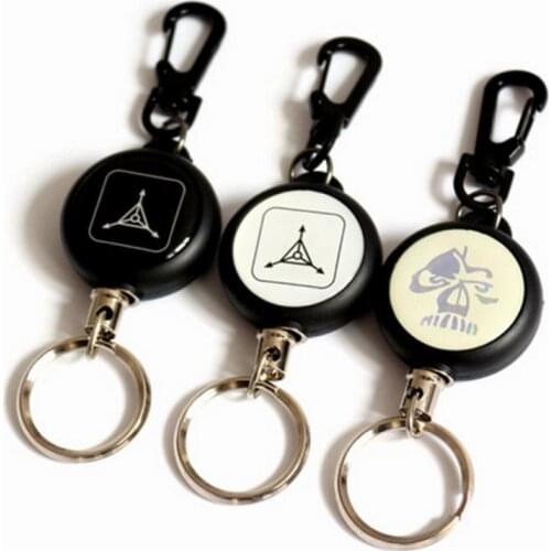 Outdoor EDC Telescopic Spring Type Keyring Key Chain Key Ring Tool Organiser HY6 Climbing Accessorie Survival Bracelet With Buck