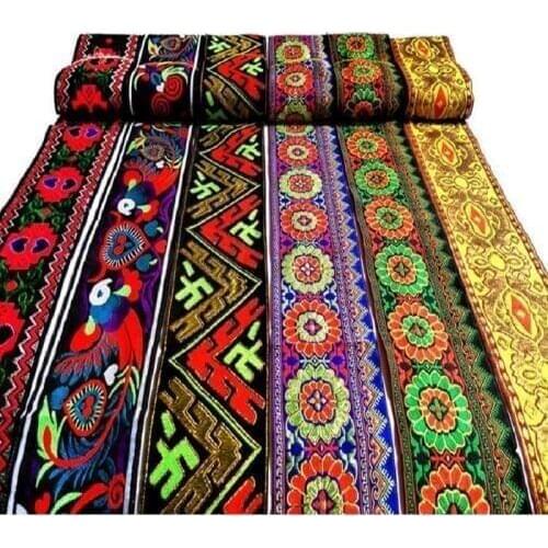New 10cm Embroidery Lace Ribbon DIY Accessories Ethnic Wind Characteristics Clothing Accessories Clothing Charm National Ribbon