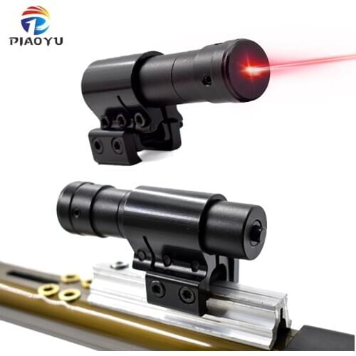 Outdoor Hunting Tactical Red Dot Laser Sight Scope Adjustable Fixed Point Laser Sight for Mount Picatinny Rifle Hunting Optics