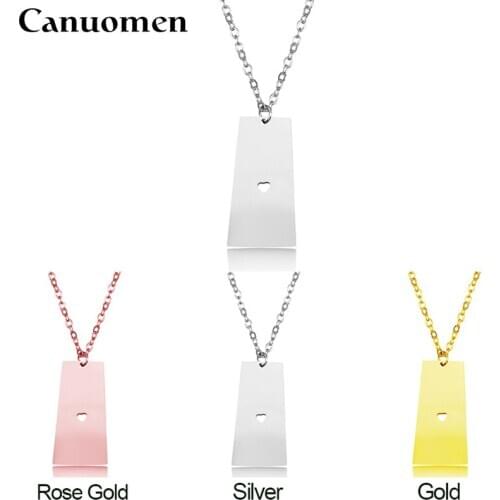 Canada Map Saskatchewan Pendant Necklaces Charm Country Necklace Rose Gold Stainless Steel Love Hometown Gift Women Jewelry