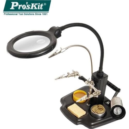 Proskit SN-396 Circuit Board Maintenance Multi-Function Welding Machine Bracket LED Lights For Soldering RC Parts Tool/PCB Boar
