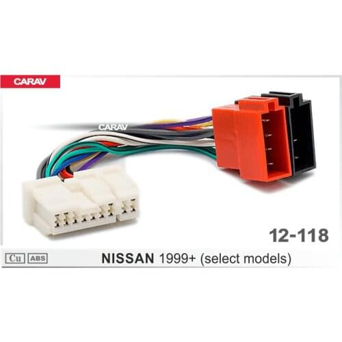 CARAV 12-118 ISO Radio Adapter for NISSAN 1999+ (select models) Wiring Harness Connector Lead Loom Cable Plug Adaptor Stereo