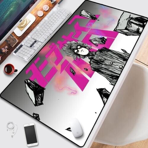 Unisex Anime Mob Psycho 100 Cosplay Props Cartoon Gifts Collections Souvenir Oversized Gaming Mouse Pad Laptop Notebook Desk Mat