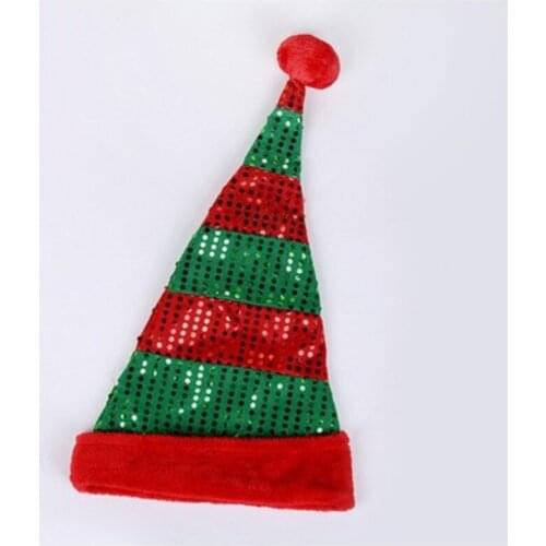 Sequin Christmas hat Christmas decorations Christmas dress up sequin hat Christmas adult hat