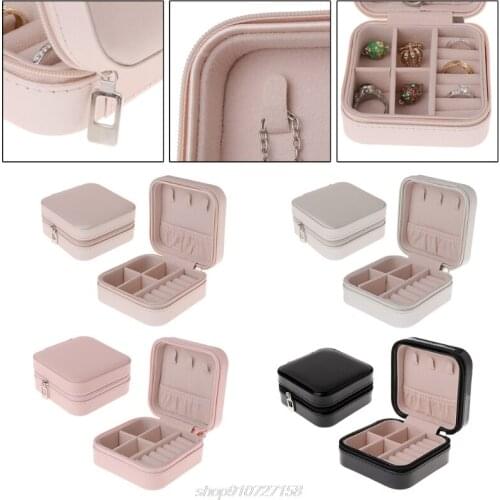 Jewelry Box Portable Storage Organizer Zipper Portable Women Display Travel Case JE23 21 Dropshipping