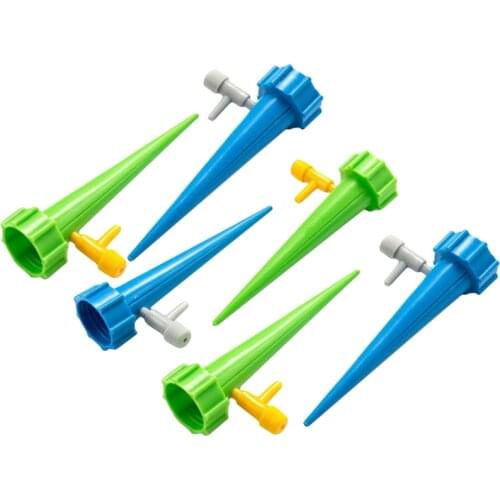 6pcs Flower Auto Drip Irrigation Watering System Water Saving Auto Watering Garden Irrigation Kits Watering Spike Household Tool