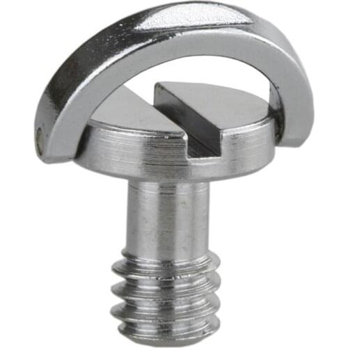 Just Now Stainless Steel D Shaft D-ring 1/4" Mounting Camera Screw for Camera/Tripod Monopod/Quick Release (QR) Plate