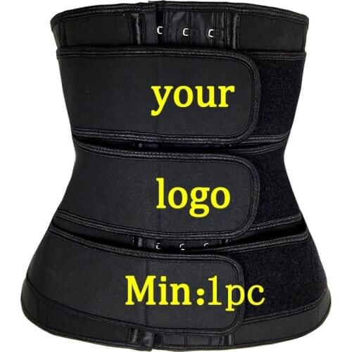 YAGIMI Logo Print Waist Trainer Shapewear Fajas Colombian Girdles Workout Girdles Cincher Wholesale Corset Slimming Sweat Belt
