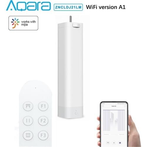 WiFi Direct Link Aqara A1 and remote Curtain motor Smart Intelligent Electric Curtain Motor works with mijia Mihome,No need Hub