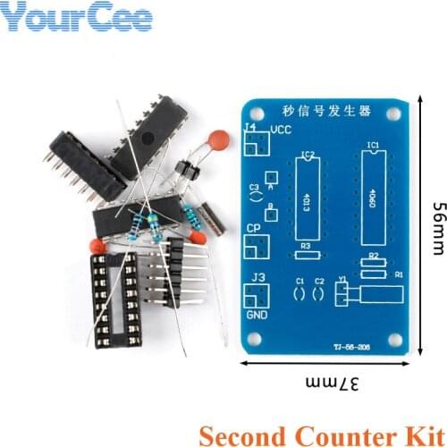 Second Counter Kit Second Signal Generation Circuit PCB Board 5V CD4060 Teaching Training Kit DIY Electronic
