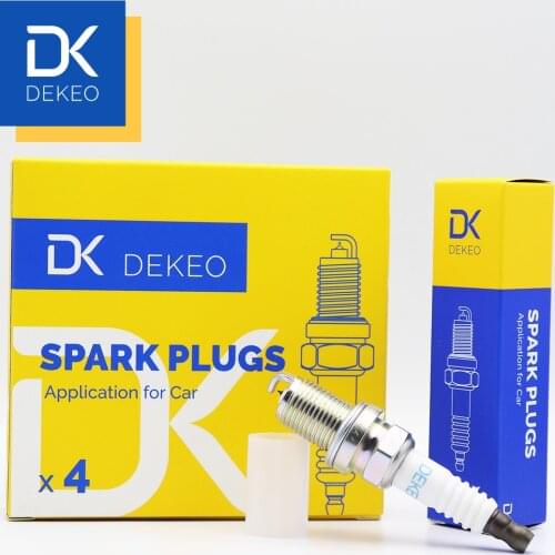Dekeo For Land Rover LR3 Jaguar S-Type Super V8 Vanden Plas XF XJ8 XJR XK XK8 XKR Iridium Spark Plugs High Performance IFR5N10