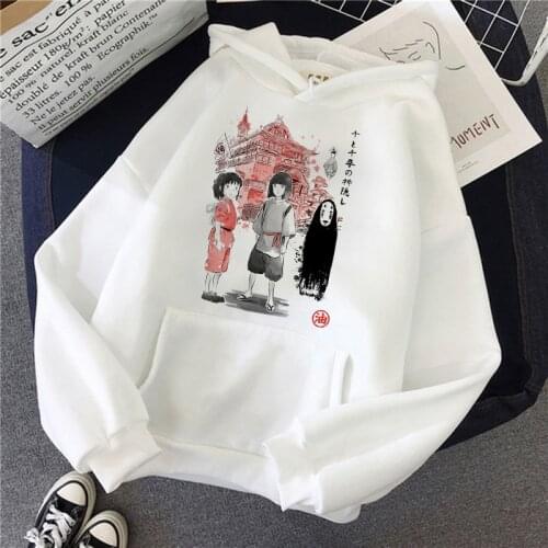 Totoro Studio Ghibli Kawaii Harajuku Hoodie for Women Ullzang Cute Funny Cartoon New Anime Sweatshirts 90s Graphic Hoody Female