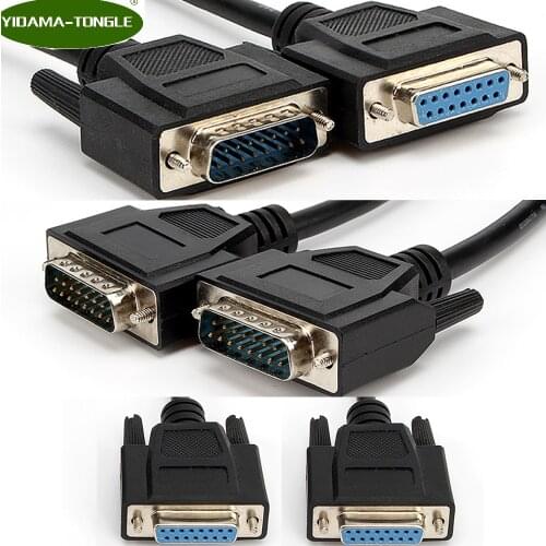 DB15 15 Pin Serial Extension Cable Male to Female parallel cable
