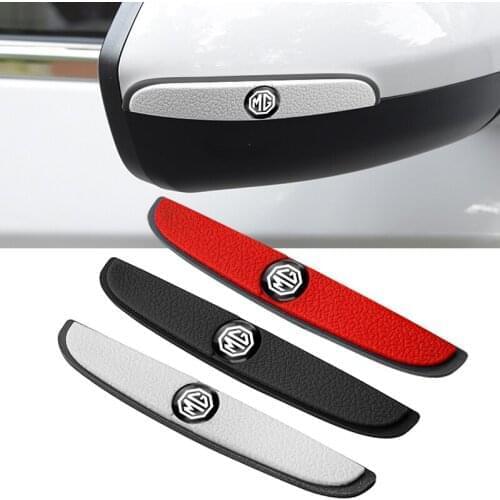 4Pcs Car Door Rearview Mirror Anti-Collision Protector Strip Stickers For Morris Garages MG 3 5 6 7 HS ZS GS Hector TF GT ZR RX5