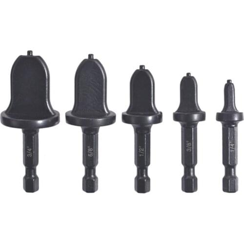 5pcs Air Conditioner Conditioning Tube Expander Swaging Tool Drill Bit Pipe Flaring 1/4” 3/8” 1/2” 5/8” 3/4
