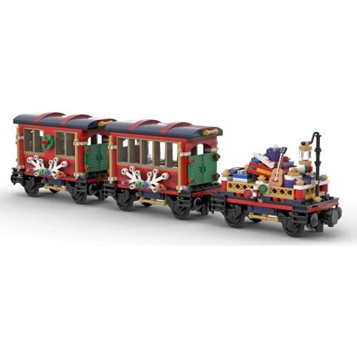 575Pcs 10254 Additional Carriages MOC-79236 Building Blocks MOC Model Kits Compatible with 10254 Train/60197/10259(Little_Thomas