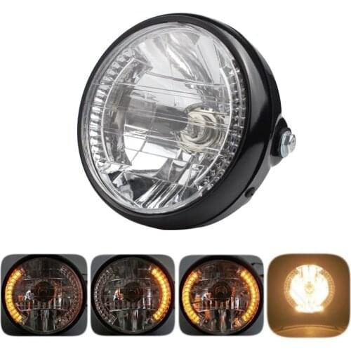 7 inch LED Motorcycle Headlight For Harley Touring Ultra Classic Street Glide Light Angel Ring Turn Light Motorcycle Headlamp