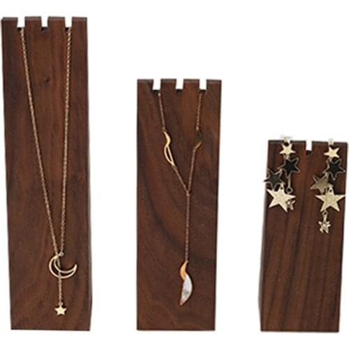 85LB Wood Necklace Stand Holder Shelf Jewelry Display Rack Bracket Organizer for Woman Girl