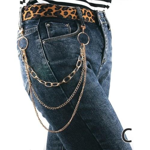 Keys Chain for pants belt women men keychain clip on chains for pants punk jeans hipster Hip Hop jewelry