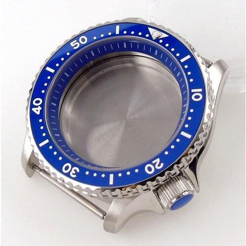 41mm Diver Watch Case Spare Parts Fit For NH35 NH36 Movement Aluminum Bezel Insert Sapphire Glass 200M Waterproof 120 Clicks