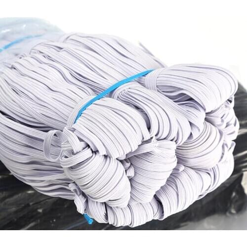 5/10meters/lot 3/6/8/10/12mm Sewing Elastic Band High Elastic Flat Rubber Band Waist Band Stretch Rope Elastic Ribbon 5z