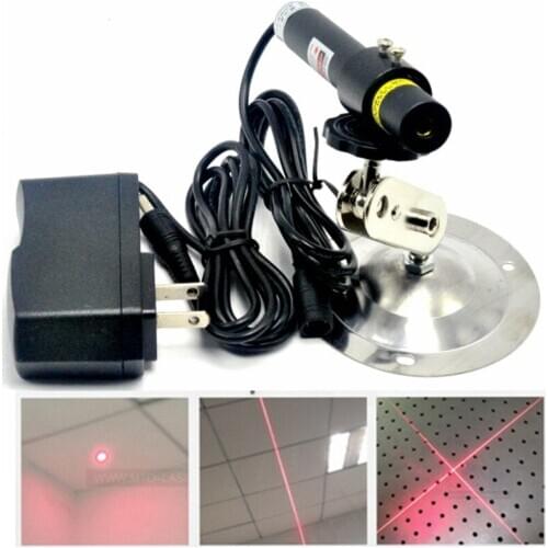 Focusable 648nm 650nm 50mW Red LD Laser Dot/Line/Cross Module 16x120mm + adapter + Heatsink mount