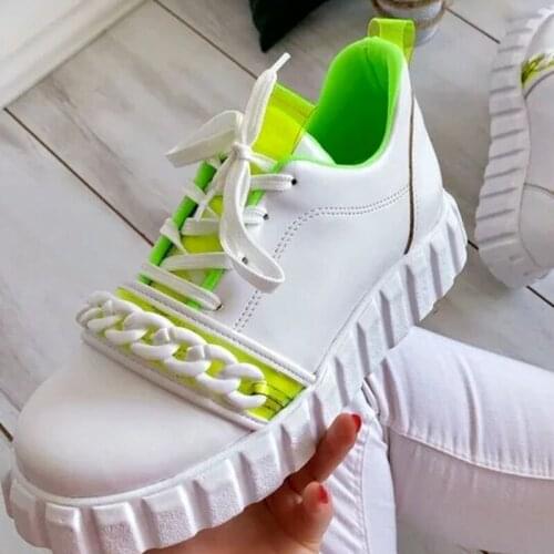 2021new Autumn Sneakers Women Casual Breathable Sport Shoes Lace Up Loafers Ladies White Sneakers Outdoor Walking Running Shoes