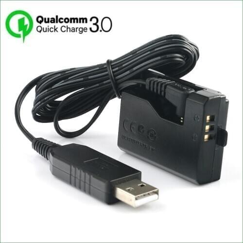 Lanfulang LP-E10 LP E10 Dummy Battery ACK-E10 DR-E10 DC Coupler for Canon EOS 1100D 1200D 1300D 1500D 2000D 3000D