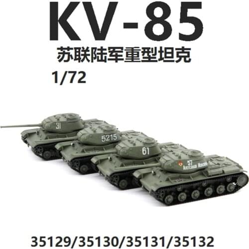 1/72 Scale Soviet KV-85 KV85 Heavy Tank Model Metal Diecast Toy Vehicle for Collectible Gift Collection Display Souvenir Show