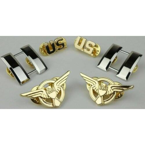 US Collar Lapel Pins Badge SSR Eagle USA USMC Captain Ranks metal insignia OF 6 Military Store