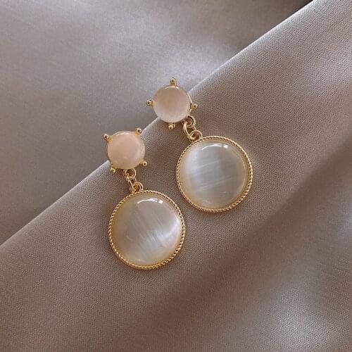 2020 new Korean fashion water drop crystal drop earrings jewelry gift holiday earrings statement earrings for women