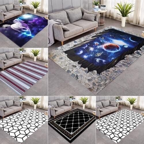 New Galaxy Space Stars 3D print Carpets For Living Room Bedroom Area Rugs Child Crawl Floor Mat Kids Room play Tent Large Carpet