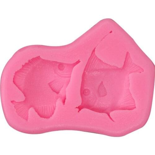New Fish Silicone Cake Chocolate Soap Mold Ocean Molds For Plaster Cupcake Cake Decorating Tools