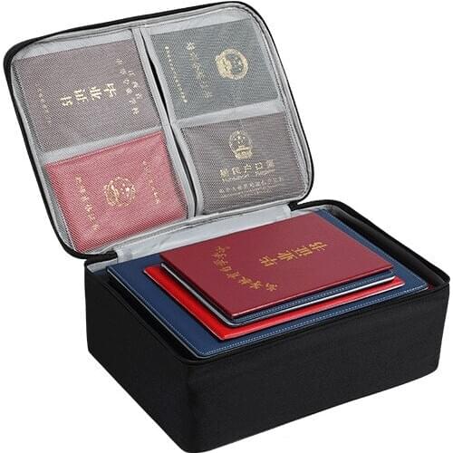 1 Piece Single Layer Portable File Storage Box Home Document Storage Bag High Capacity Portable Briefcase Book Handbag