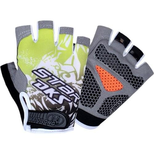 Brand New Cycling Non-Slip Mens and Womens Fingerless Gloves Sports Gym Fitness Breathable Shockproof Bicycle Gloves