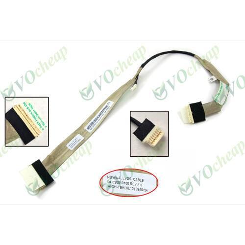 Genuine New LCD cable for Toshiba Satellite L455D S5976 L455 A350 A355 One Channel 15.6" LCD Video Flex Cable - DC020010100