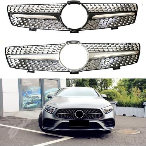 Front Racing Billet Bumper Grille Upper Facelift Grill For Mercedes Benz W219 CLS Class 2005 2006 2007 Diamond
