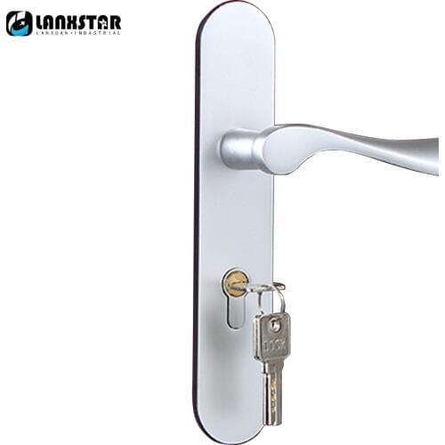 Modern Minimalist Space Aluminum Door Lock Handle Locks Indoor Mechanical Lockset Room Door-locks