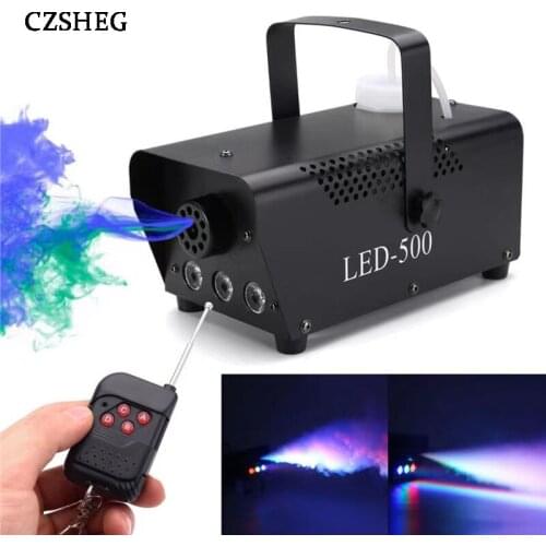 500W LED transmitter with RGB remote control for DJ smoke machine, DJ party, family gathering, small smoke transmitter