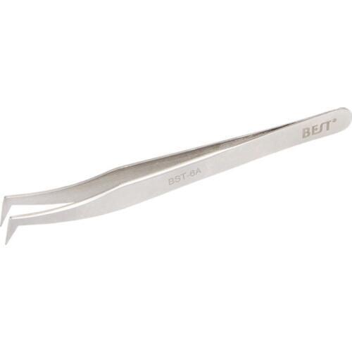 High Precision Industrial Tweezers Anti-magnetic Anti-acid Non-corrosive 302 Stainless Steel Elbow Tweezer Professional Tools 6A