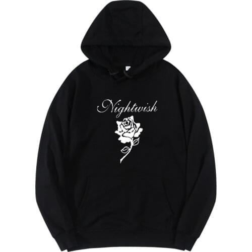 Nightwish rock band pure cotton hoodies women oversized sweatshirts pullovers pocket punk hoodie jacket women clothes harajuku