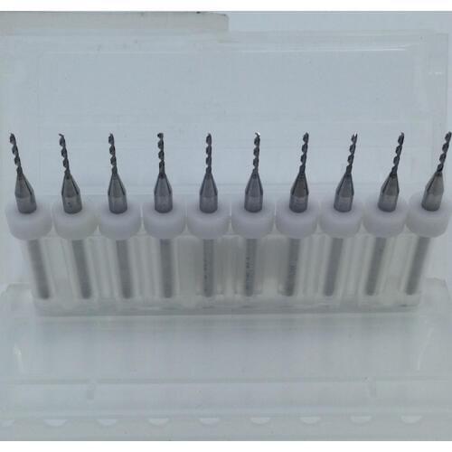 10Pcs 1.0mm Drill Bits Router Bit Import Carbide PCB Print Circuit Board Mini CNC Set Woodworking Tools
