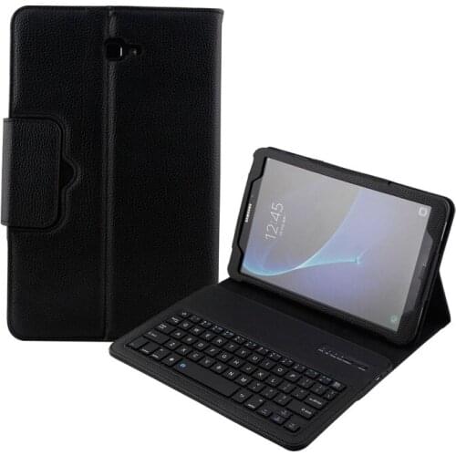 10PCS/Lot For Samsung Galaxy Tab A 10.1 2016 T580/Tab E 9.6 T560 Portable Bluetooth Keyboard Flip Stand PU Cover Case
