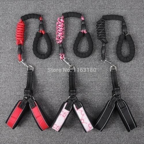 12pcs/lot Pet Dogs Leash Outdoor Traction Rope Dog Harness Collar Large Pet Soft Handle Vest Harness Leash
